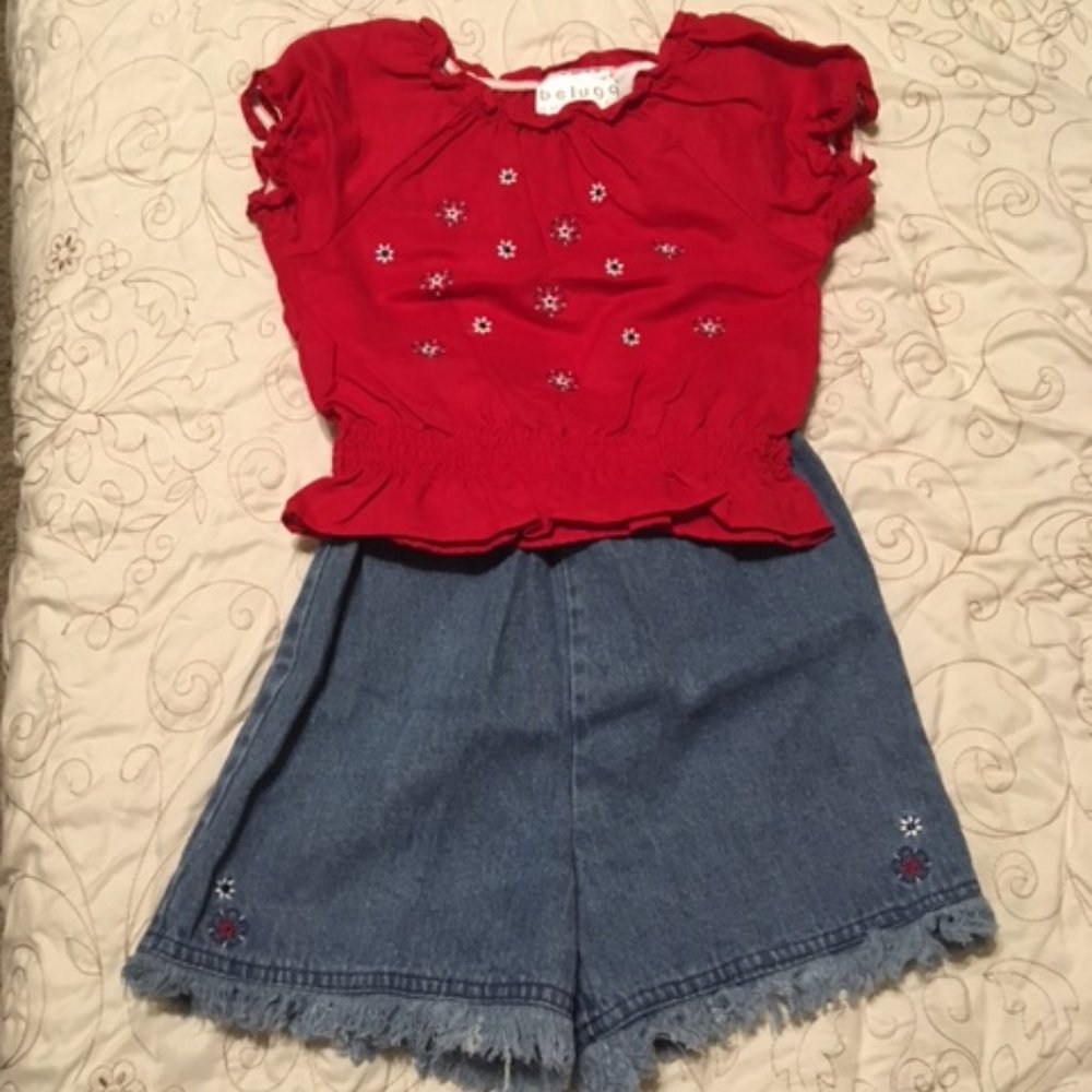 NEW Little girls shorts set